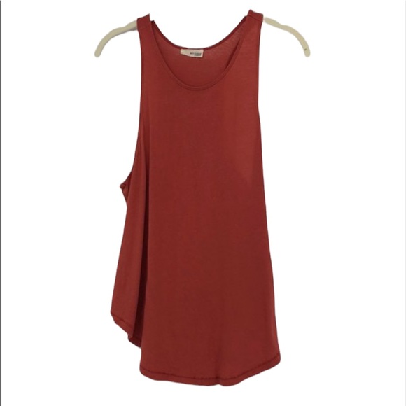 Wilfred Tops - Wilfred free Aritzia rust burnt orange solid high scoop neck tank top